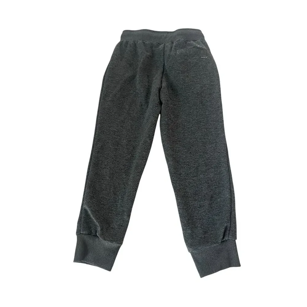 Hurley Boys Activewear Charcoal Gray Jogger Sweatpants Youth Size 6